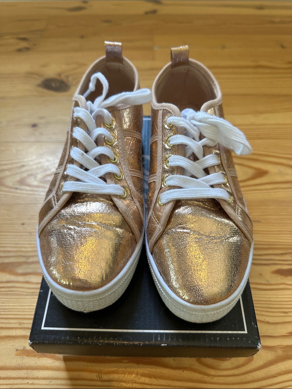 Rose Gold Sneakers | size 7